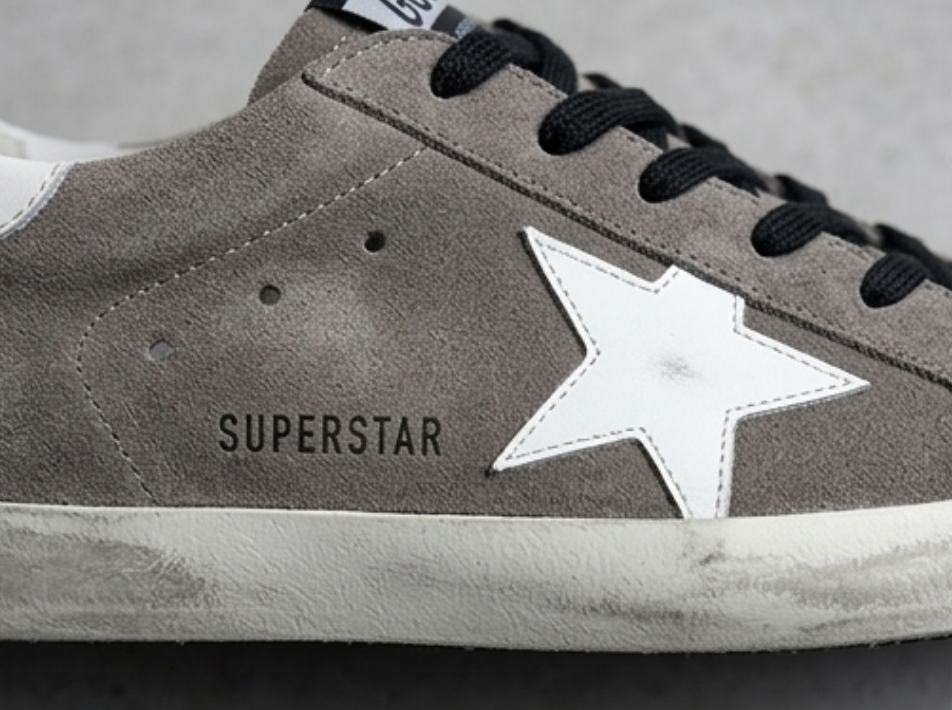 [Authentic][New] Golden Goose Superstar Mid Grey Suede White Star (G29MS590 A65 / EU 43 / 275 - 280mm)