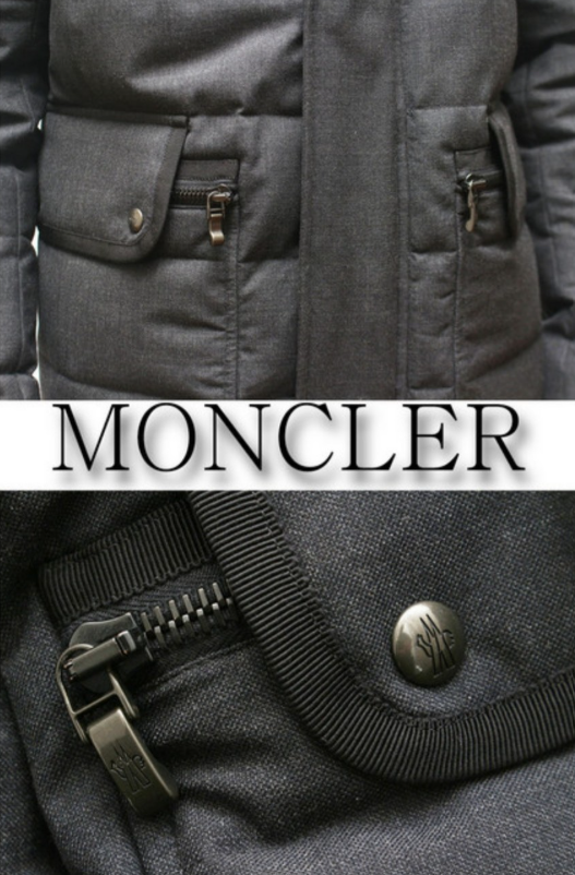 [정품][새상품] MONCLER GAMME BLEU 남성 울 다운 패딩 재킷 42391415893 63331 차콜 (사이즈 1 / S / 95)