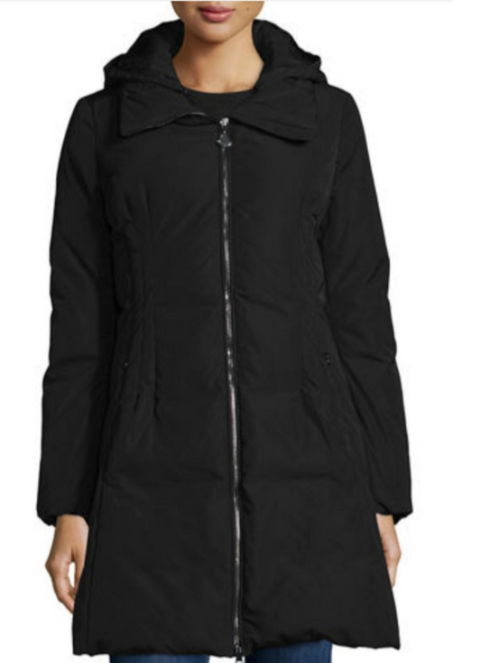 [정품][새상품] MONCLER RENNE 렌느 여성 후드 롱 다운 패딩 블랙 49987 00 (사이즈 3 / L / 100)