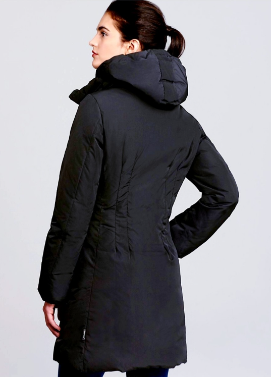 [정품][새상품] MONCLER RENNE 렌느 여성 후드 롱 다운 패딩 블랙 49987 00 (사이즈 3 / L / 100)