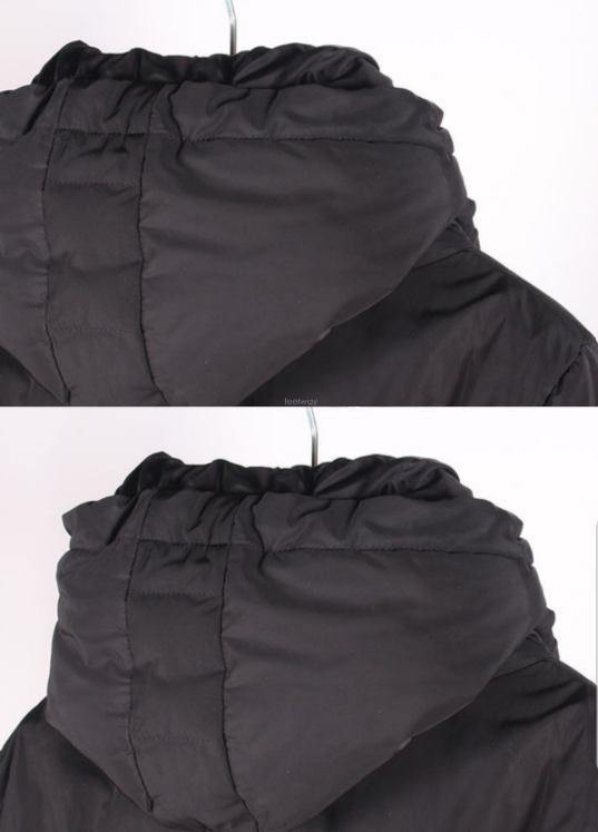 [정품][새상품] MONCLER RENNE 렌느 여성 후드 롱 다운 패딩 블랙 49987 00 (사이즈 3 / L / 100)