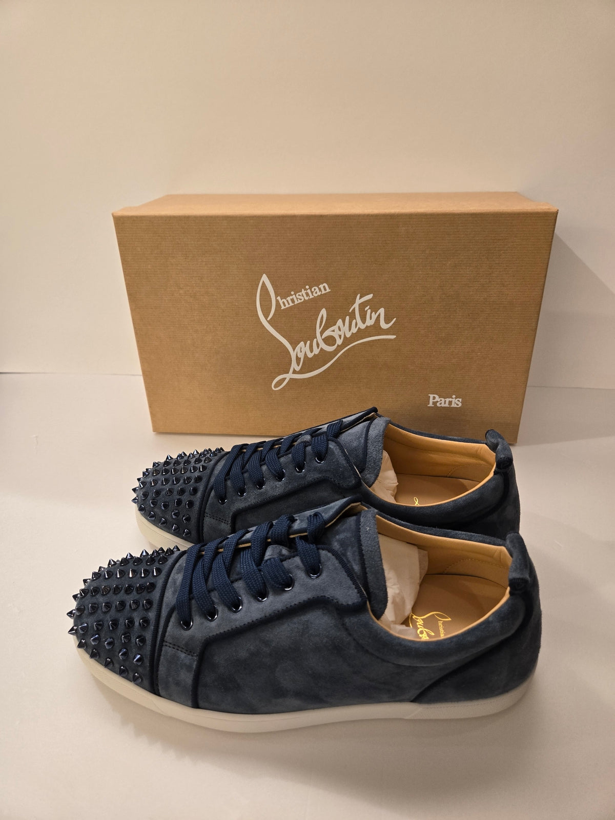 [Genuine][New Product] CHRISTIAN LOUBOUTIN Louis Junior Spikes Orlato Flat 3160934 EU44 290mm