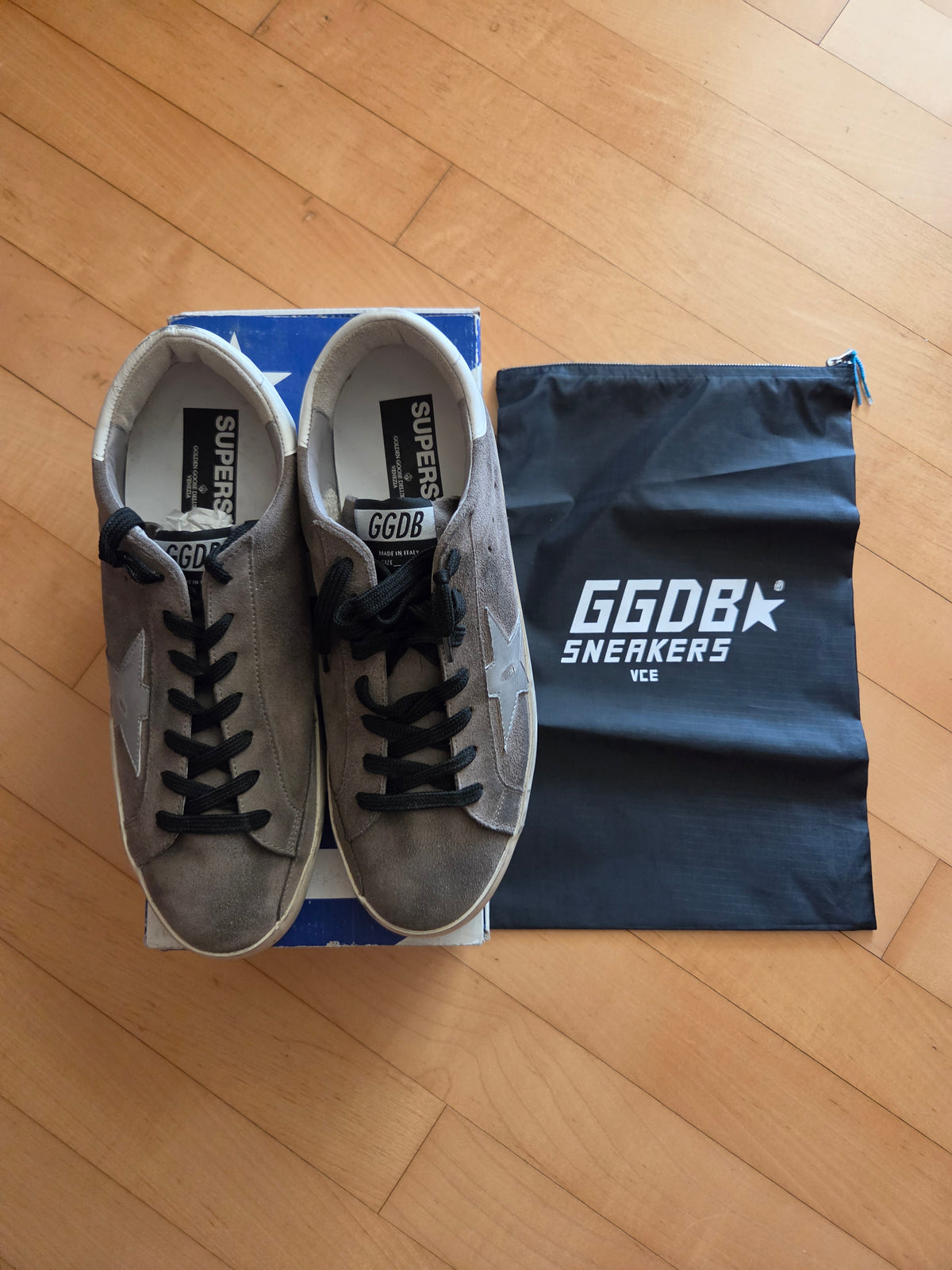 [Authentic][New] Golden Goose Superstar Mid Grey Suede White Star (G29MS590 A65 / EU 43 / 275 - 280mm)