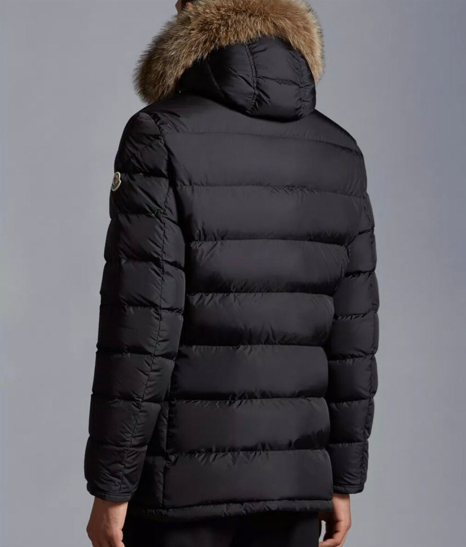 [정품][새상품] MONCLER 클루니 퍼 후드 남성 구스다운 패딩 네이비 1B52502 68352 742 사이즈 3(L)
