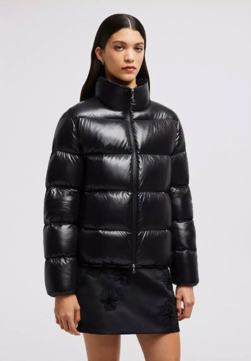 [정품][새상품] MONCLER 여성 ABBADIA 쇼트 다운 패딩 1A00140 5963V 999, 블랙 (사이즈 2, M, 66)