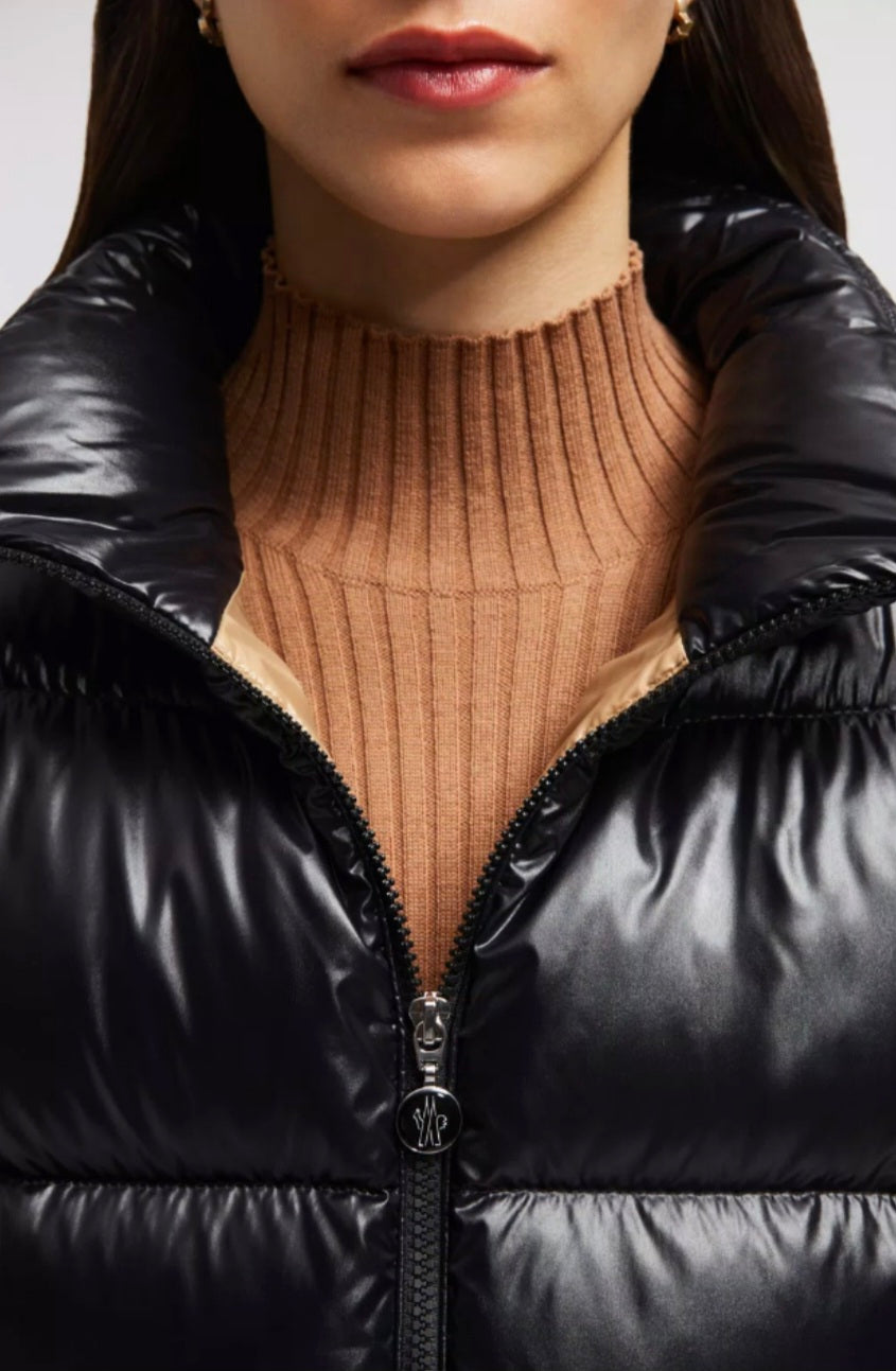 [정품][새상품] MONCLER 여성 ABBADIA 쇼트 다운 패딩 1A00140 5963V 999, 블랙 (사이즈 2, M, 66)