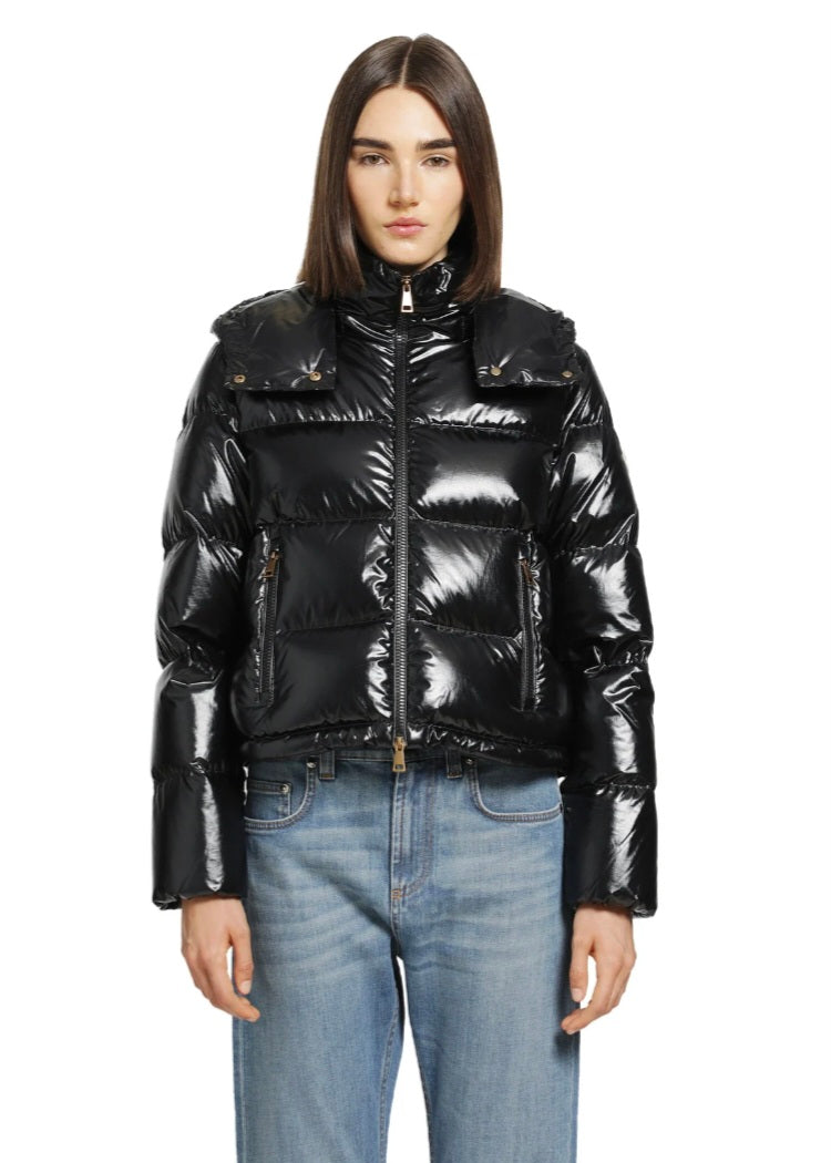 [정품][새상품] MONCLER NIVEOLLE 여성 후드 다운 패딩 자켓 블랙 26FW (사이즈 1, S)