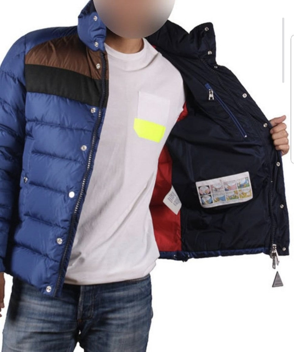 [정품][새상품] MONCLER BREVAL 남성 배색 다운 패딩 자켓 블루 A2091 4132785 54155 (사이즈 2/M)