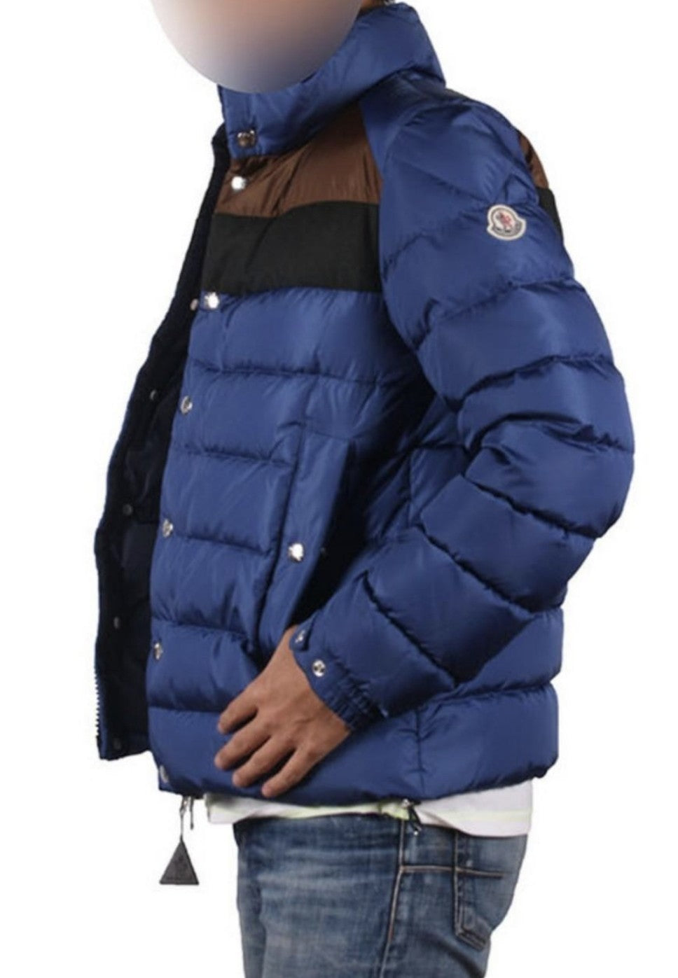 [정품][새상품] MONCLER BREVAL 남성 배색 다운 패딩 자켓 블루 A2091 4132785 54155 (사이즈 2/M)
