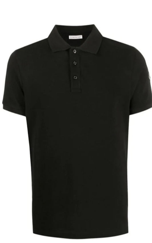 [정품][새상품] 21SS MONCLER 남성 히든 로고 디테일 반팔 카라티 블랙 8A705 10 84556 999 (사이즈 S)