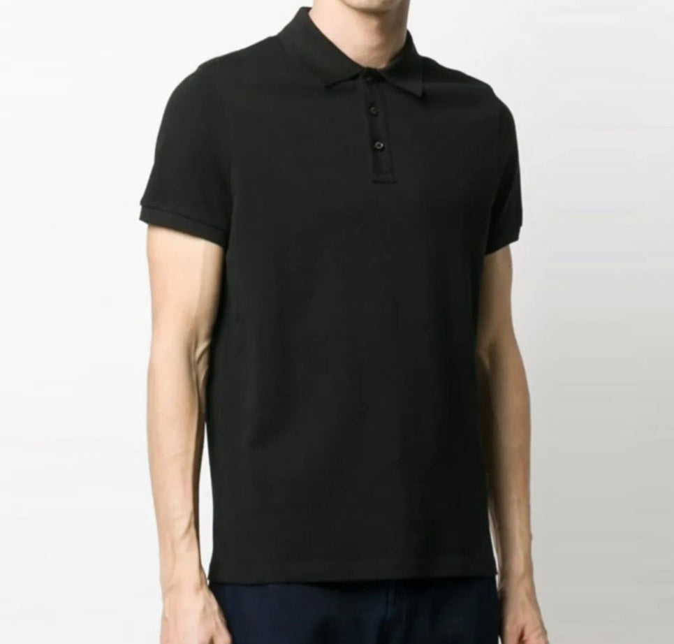 [正規品][新品] 21SS MONCLER メンズ隠しロゴディテール半袖ポロシャツ ブラック 8A705 10 84556 999 (サイズS)