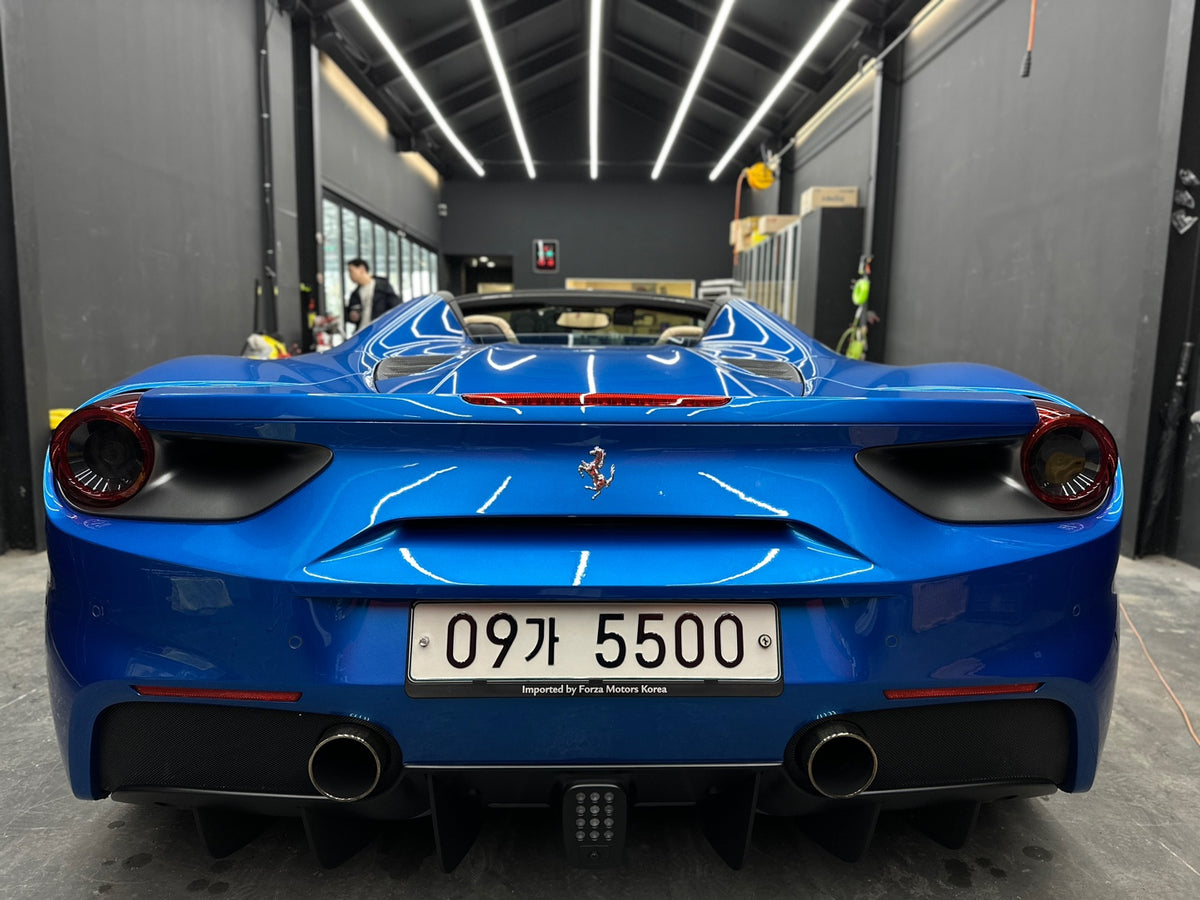 [Official Import] Feb 2019 Ferrari 488 Spider 3.9 V8, Official/Accident-free/Blue Corsa/Carbon/Lift/39,000km