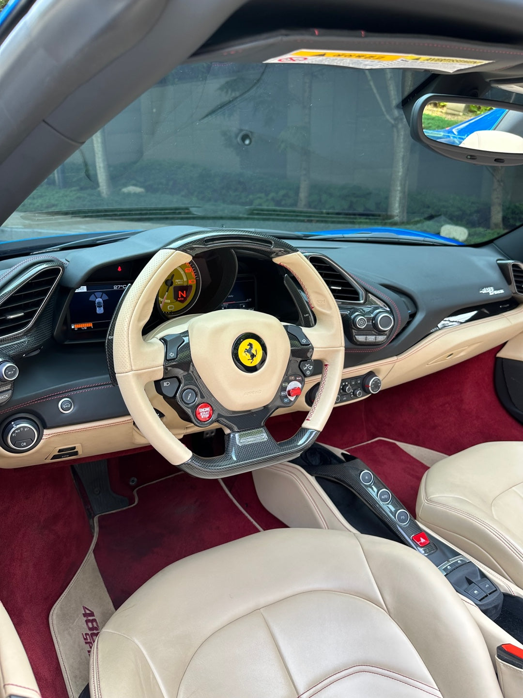 [Official Import] Feb 2019 Ferrari 488 Spider 3.9 V8, Official/Accident-free/Blue Corsa/Carbon/Lift/39,000km